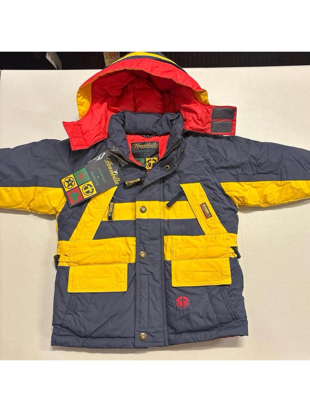 NWT Vintage 90s Brambilla Ski Winter Duck Down Jacket Coat Size 3T